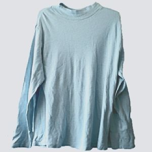 🪴2 For $20🪴 Time and True Soft  Jersey Light Blue with Shiny Blue Lines